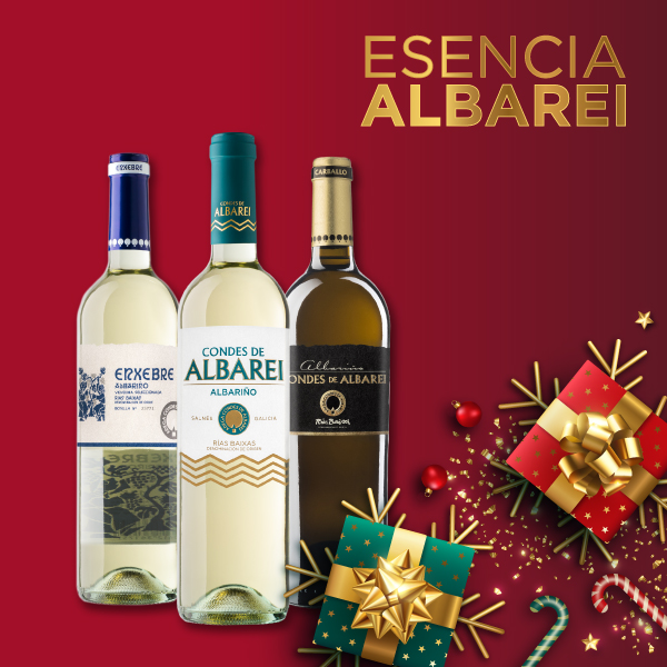 Si buscas un regalo con más presencia y un albariño con más potencia de sabor, te recomendamos nuestro Pack Esencia Albarei.